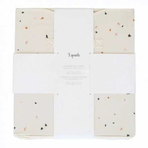 Cufar pliabil pentru camera copiilor, material reciclat Terrazzo Cream, 3 Sprouts [1]