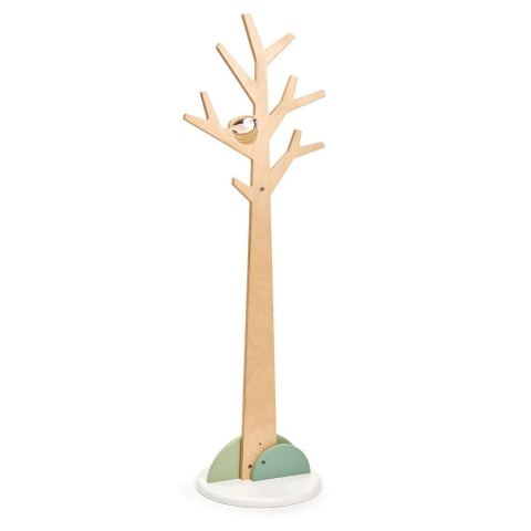 Oktató játékok - Cuier pentru copii, din lemn premium - Forest Coat Hook - Tender Leaf Toys
