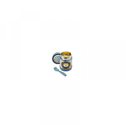 Cutie alimentara din inox cu lingura-furculita, Leu, 3 Sprouts [1]