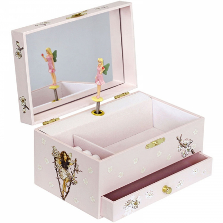 Cutii muzicale - Pachet Cutie muzicala flori de cires si Set bijuterii pasare