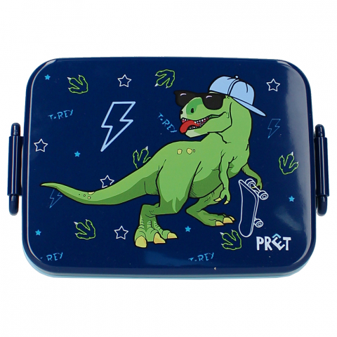 Játékok 3-5 éveseknek - Cutie pentru alimente Prêt Dino Navy, 16x13x6 cm