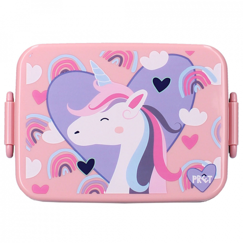 Játékok 3-5 éveseknek - Cutie pentru alimente Prêt Unicorn Pink, 16x13x6 cm