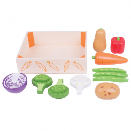 Jocuri si Jucarii Educative - BigJigs-Cutiuta-cu-legume-din-lemn