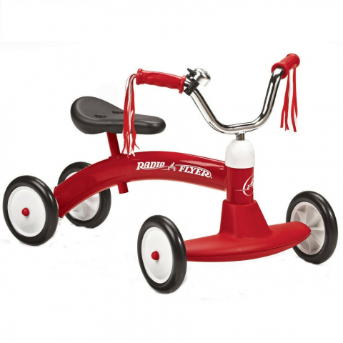 Jucarii 1-3 ani - Radio Flyer-Cvadriciclu fara pedale Radio Flyer Scoot About, 1-3 ani