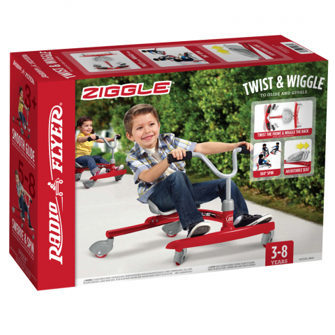 Radio Flyer-Cvadriciclu fara pedale Radio Flyer Ziggle, 3- 8 ani [3]