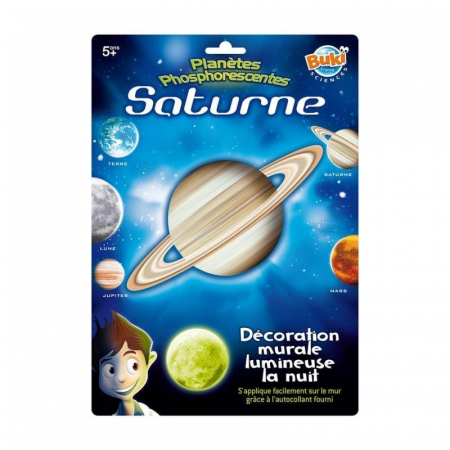 Olcsó ajándékok gyerekeknek - Buki-France-Decoratiuni-de-perete-fosforescente-Planeta-Saturn