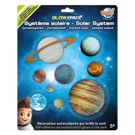 Játékok 3 éves kortól - Buki-France-Decoratiuni-de-perete-fosforescente-Sistemul-Solar