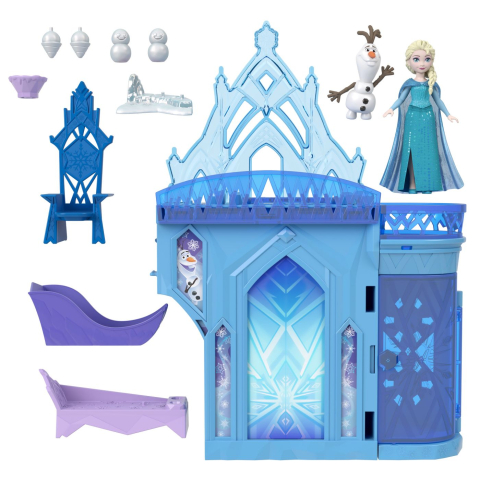 Disney Frozen Set De Joaca Papusa Elsa Si Castelul De Gheata Cu Accesorii [1]
