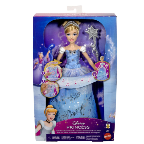 Oktató játékok - Disney Princess Papusa Cenusareasa Interactiva Cu Rochie Luminoasa