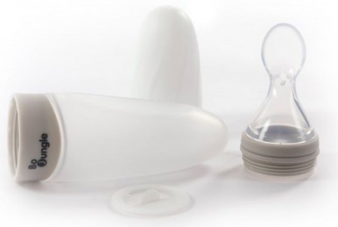 Accesorii hranire - Dispenser mancare Bo Jungle pentru bebelusi Gri
