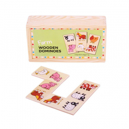 Toate jucariile - BigJigs-Domino-pentru-copii-Ferma