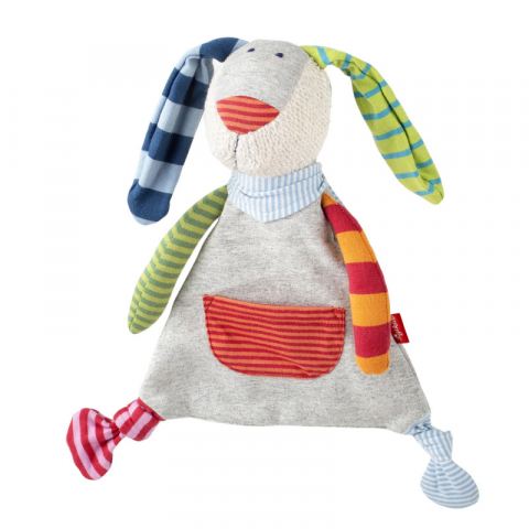 Jucarii 1-3 ani - Sigikid-Doudou comforter Iepurasul Ringel Dingel Classic, Sigikid