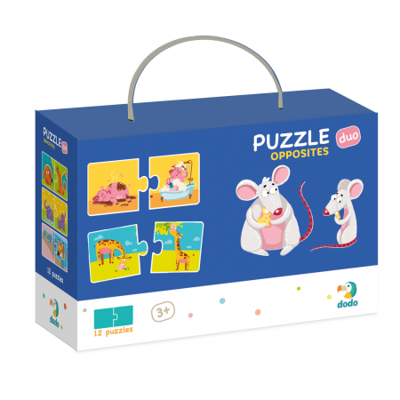 Jucarii educative - Dodo Duo Puzzle - Notiuni opuse 2 piese 