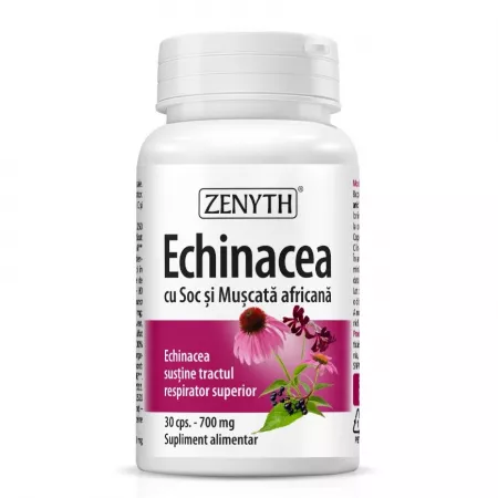 Mama si Copilul - Zenyth-Echinacea cu Soc si Muscata africana, 700 mg, 30 capsule, Zenyth