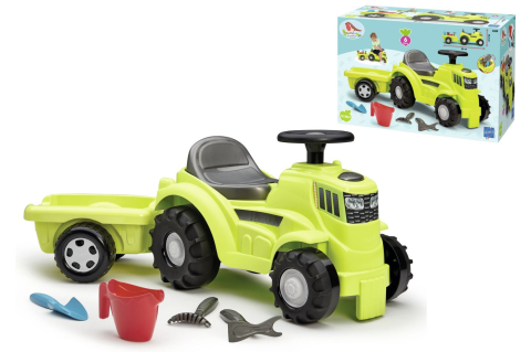 Jucarii educative - Simba-Ecoiffier Tractor Ride On Cu Remorca 85Cm