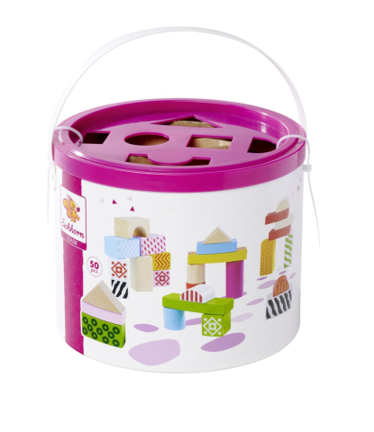 Jucarii educative - Simba-Eichorn Color Set Blocuri De Constructie Din Lemn
