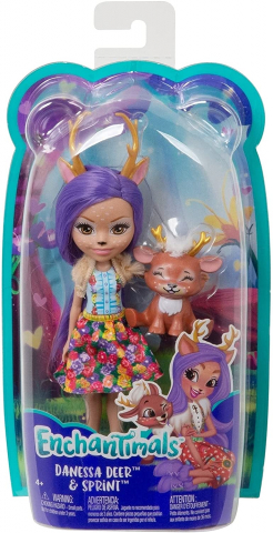 Jucarii 3-5 ani - Enchantimals Papusi Cu Animalute Danessa Deer Si Sprint