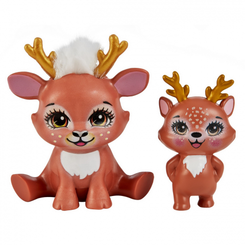 Enchantimals Set Papusi Surori Si Animalutele Lor Danessa Deer Si Sprint Si Danetta Deer Si Fleet [6]
