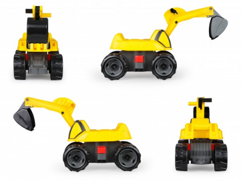 Cadouri botez - Excavator-Lena-Giga-Trucks-cu-sezut-din-plastic-68-cm-Lena