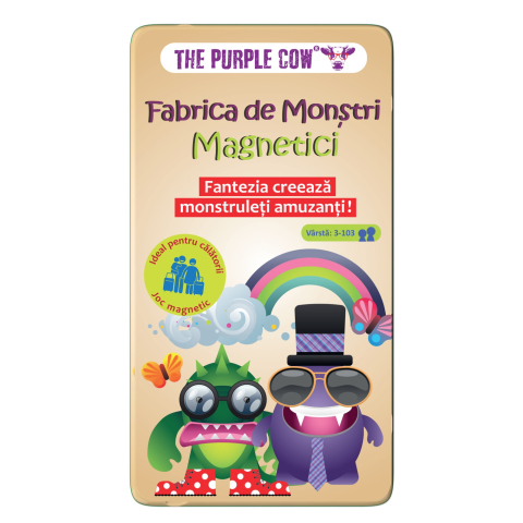 Jucarii educative - Purple Cow-Fabrica de Monștri Magnetici