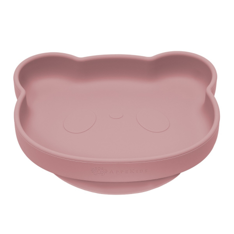 APPEKIDS-Farfurie din silicon cu ventuza, AppeKids, The Little Bear - Old Rose [4]