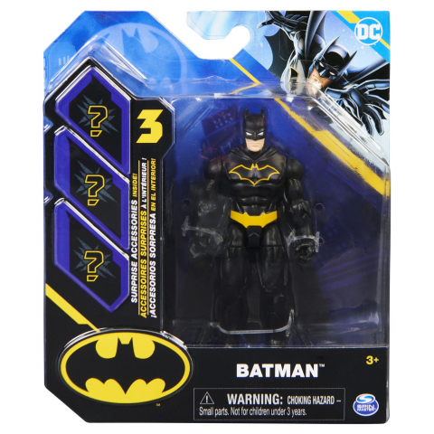 Jucarii 3-5 ani - Figurina Batman Articulata 10Cm Cu 3 Accesorii Surpriza