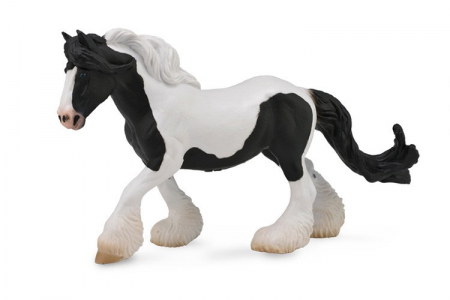 Játékállatok - Collecta-Cal-Gypsy-Mare-alb-si-negru-XL-Animal-figurina