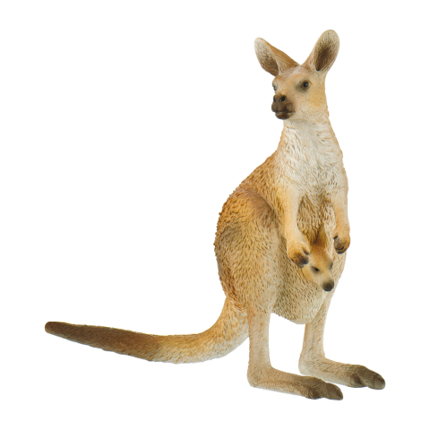 Jucarii educative - Bullyland-Figurina Cangur pentru Copii - Animal Realist, Jucarie Educativa, Colectie Animale Salbatice