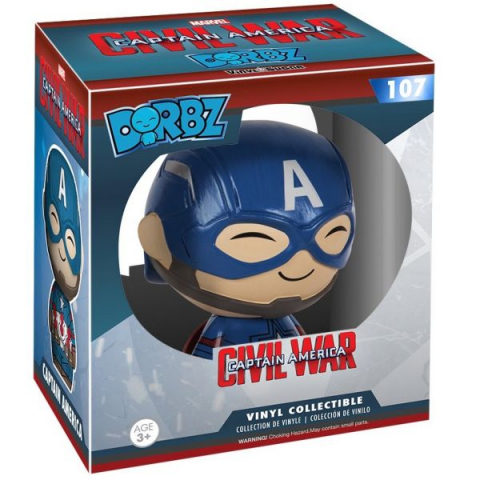 Jucarii 0-1 ani - Figurina din vinil Captain America, 7.5 cm