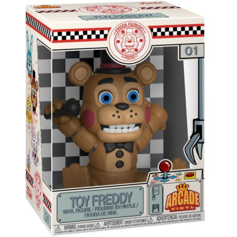 Jucarii 0-1 ani - Figurina din vinil Freddy Toy, Arcade 01, Five Nights at Freddy's, 9.5 cm