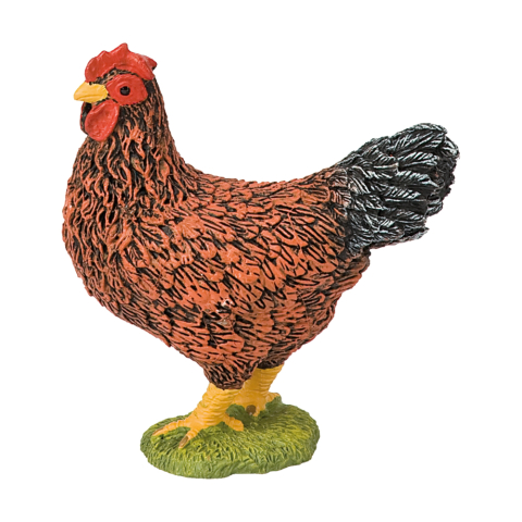 Jucarii educative - Bullyland-Figurina Gaina Maro - Animal de Ferma, Jucarie Educativa, Model Plastic Realist