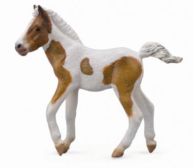 Háziállat figurák - Collecta-Manz-Dartmoor-Hill-Skewbald-M-Animal-figurina