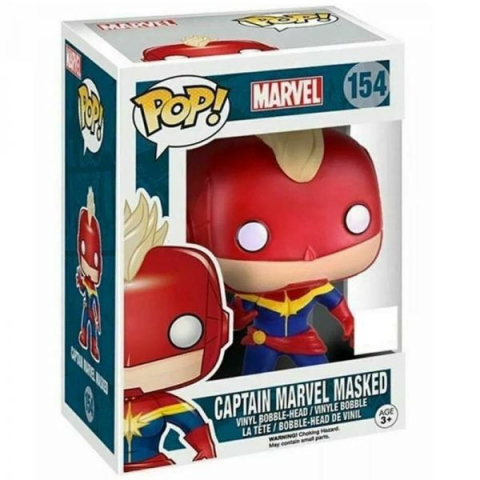 Jucarii 0-1 ani - Figurina POP! din vinil Captain Marvel, 9 cm
