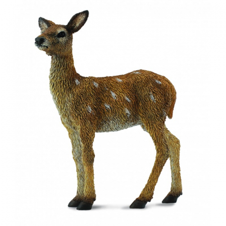 Állatfigurák játékok - Collecta-Figurina-pui-de-Cerb-Rosu-pictata-manual-S-Collecta