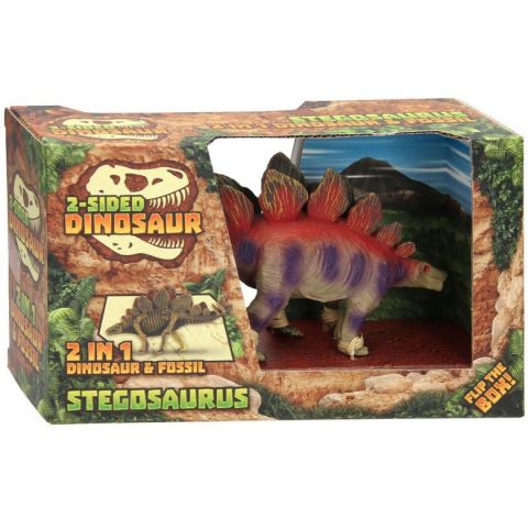 Játékok 3-5 éveseknek - Figurina Stegosaurus 2 in 1 dinozaur si fosila