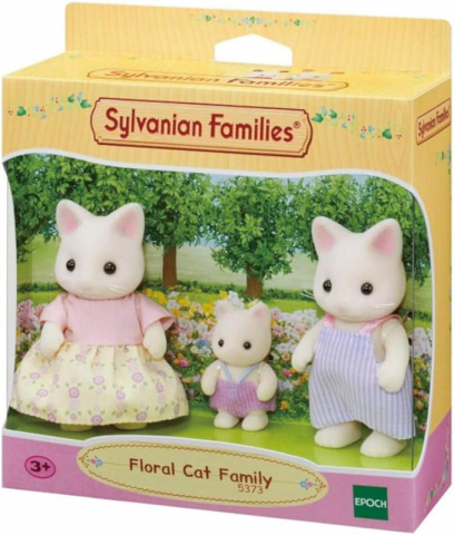 Szerepjátékok - Epoch -Figurine Sylvanian Families - Familia Pisicutelor Floral
