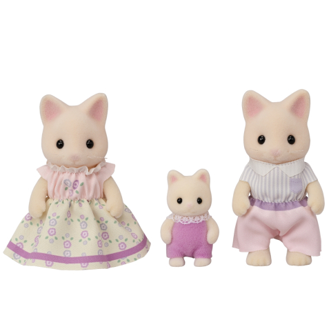 Oktató játékok - Figurine Sylvanian Families-Familia Pisicutelor Floral Trio