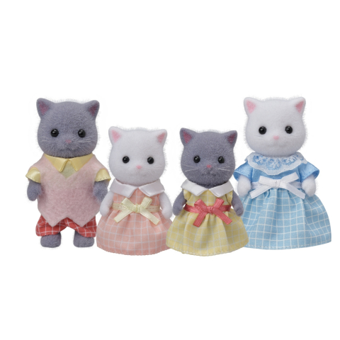 Oktató játékok - Figurine Sylvanian Families-Familia Pisicutelor Persane