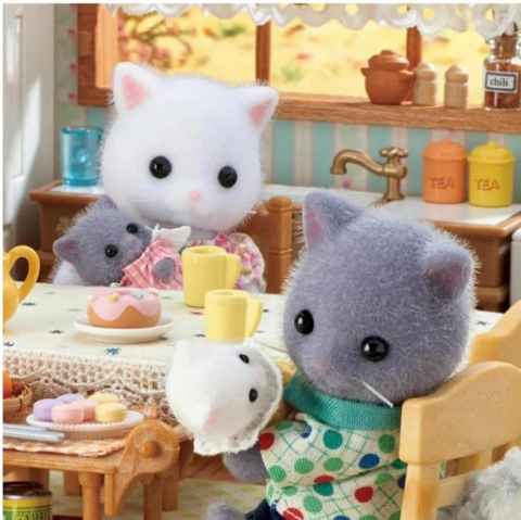 Figurine Sylvanian Families-Familia Pisicutelor Persane [4]