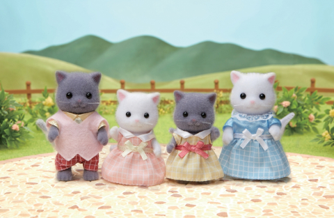 Figurine Sylvanian Families-Familia Pisicutelor Persane [2]