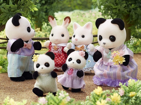 Figurine Sylvanian Families-Familia Ursuletilor Panda [3]