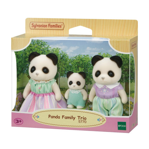 Epoch-Figurine Sylvanian Families-Familia Ursuletilor Panda Trio [1]