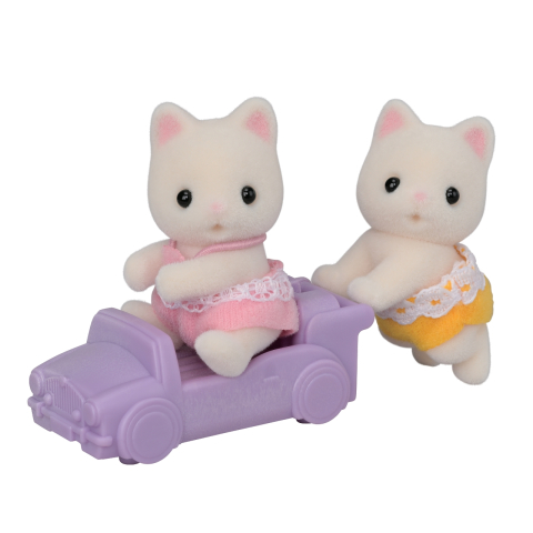 Oktató játékok - Figurine Sylvanian Families-Gemeni Pisicute Floral