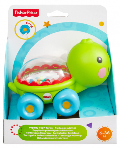 Játékok 0-12 hónaposoknak - Fisher Price Jucarie Apasa Si Mergi Testoasa