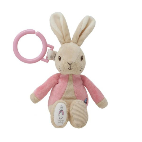 Jucarii 1-3 ani - Rainbow Designs-Flopsy Rabbit | Jucarie atasabila din plus cu vibratii, 22 cm