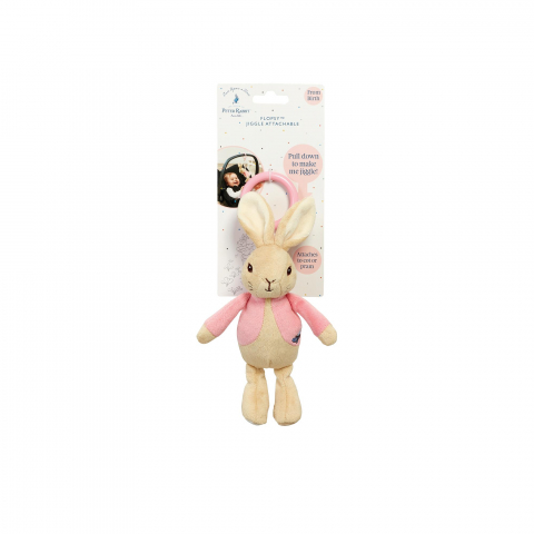 Rainbow Designs-Flopsy Rabbit | Jucarie atasabila din plus cu vibratii, 22 cm [4]