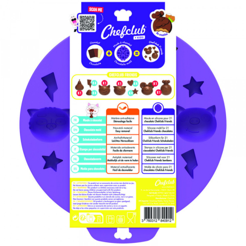 Forma din silicon pentru ciocolata, Chefclub kids [1]