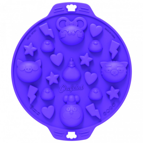 Jucarii 3-5 ani - Chefclub kids-Forma din silicon pentru ciocolata, Chefclub kids