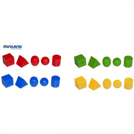 Miniland Forme geometrice de insirat 2.5 cm [1]