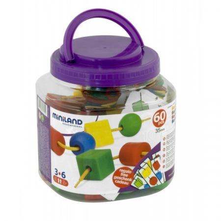 Oktató játékok és játékok - Miniland Forme geometrice de insirat 3.5 cm